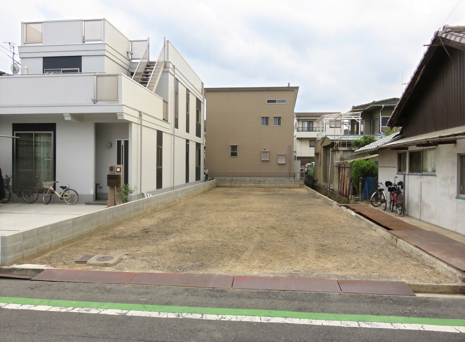 郡山市周辺の売地（更地）の様子